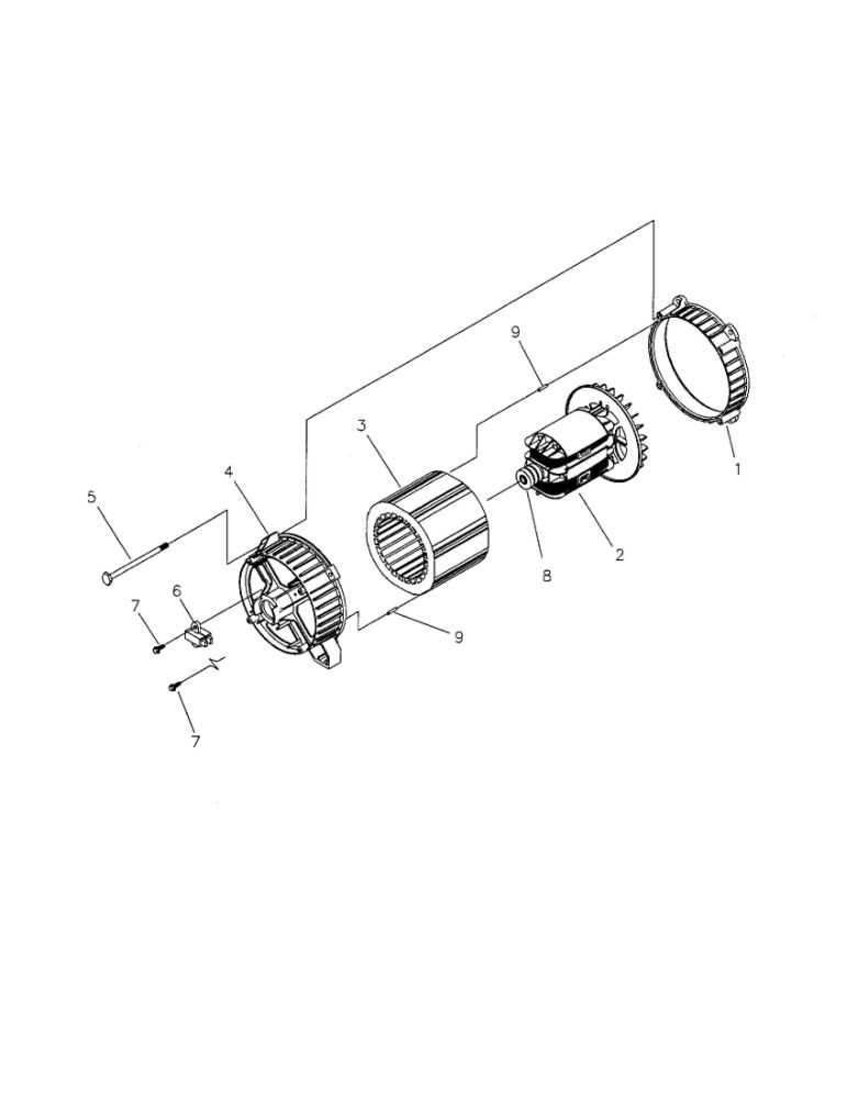 Alternator Diagram and Parts List for 58033139  Briggs and Stratton Generator